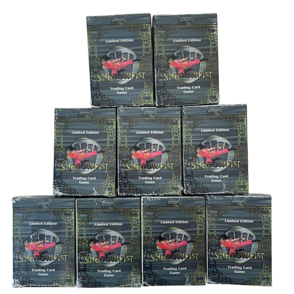 Daedalus Shadowfist Card Deck Standard Green Limited Edition Sealed Lot Of 9